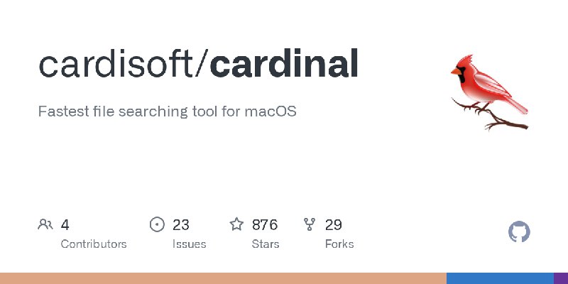 GitHub - cardisoft/cardinal: Fastest file searching tool for macOS