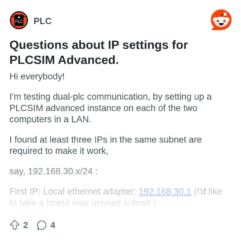 From the PLC community on Reddit