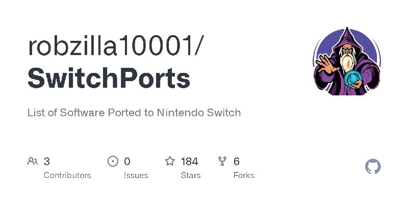 GitHub - robzilla10001/SwitchPorts: List of Software Ported to Nintendo Switch