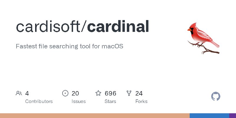 GitHub - cardisoft/cardinal: Fastest file searching tool for macOS